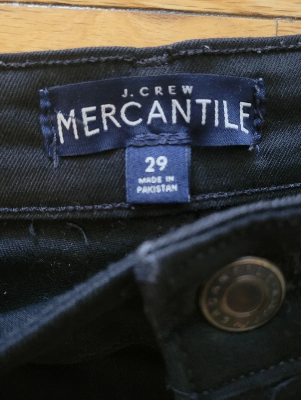 J. Crew Mercantile Black Slim 5-pocket Jeans Size 29